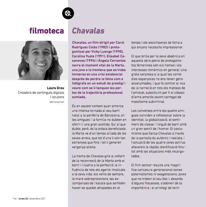 Crítica cinematogràfica de Laura Grau a Eines 42