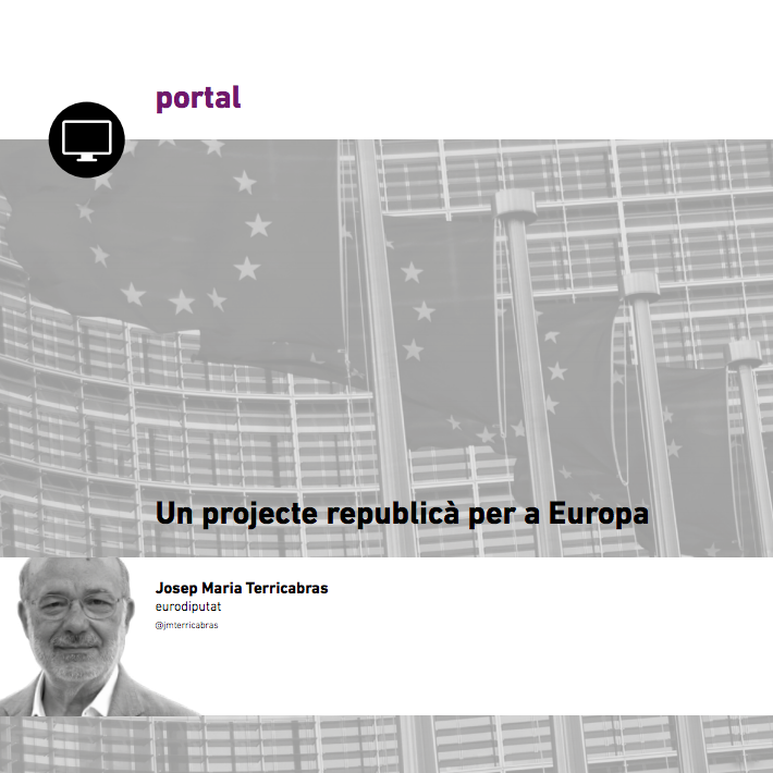 Article de Josep Maria Terricabras a Eines 34 sobre Un projecte republicà per a Europa