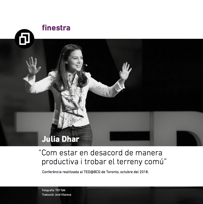 Conferència de Julia Dhar recollida a Eines 36