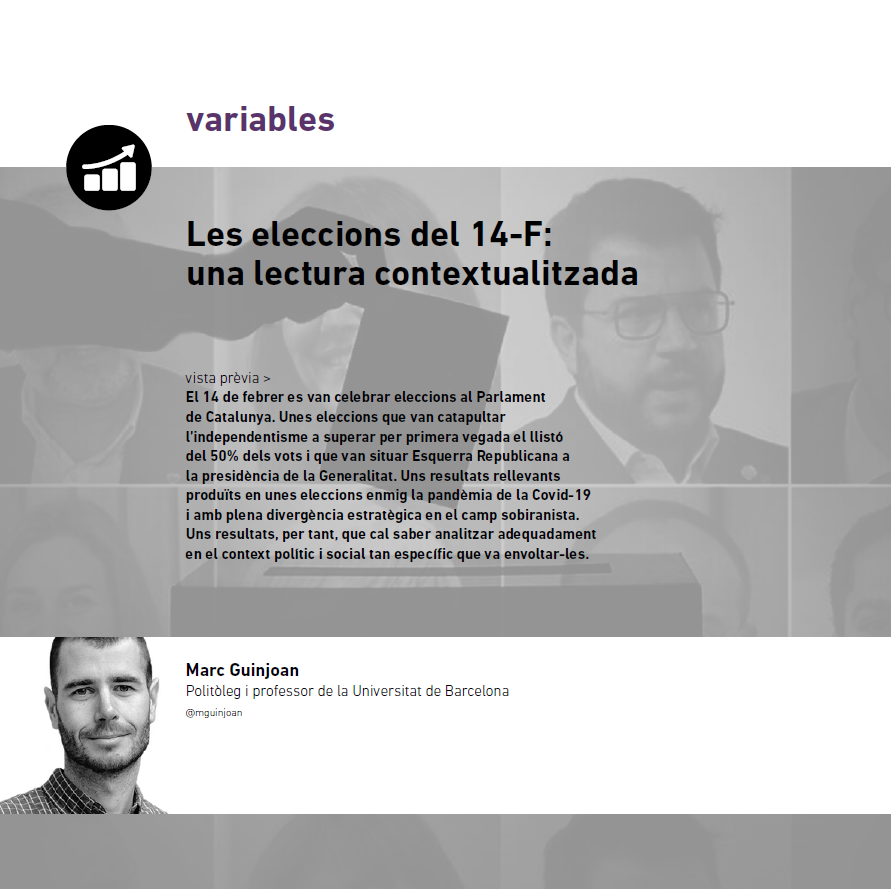 "Les eleccions del 14-F: una lectura contextualitzada", de Marc Guinjoan