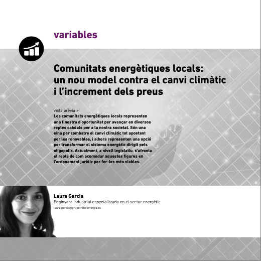 Article de Laura Garcia a Eines 45 sobre comunitats energètiques locals