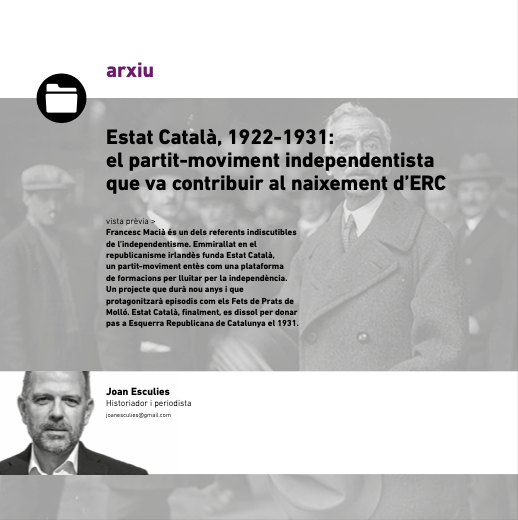 Article de Joan Esculies a Eines 45 sobre Estat Català