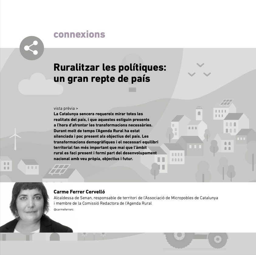 Article de Carme Ferrer sobre ruralitzar les polítiques