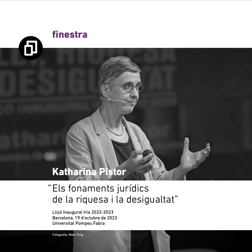 Conferència de Katharina Pistor a Eines 46