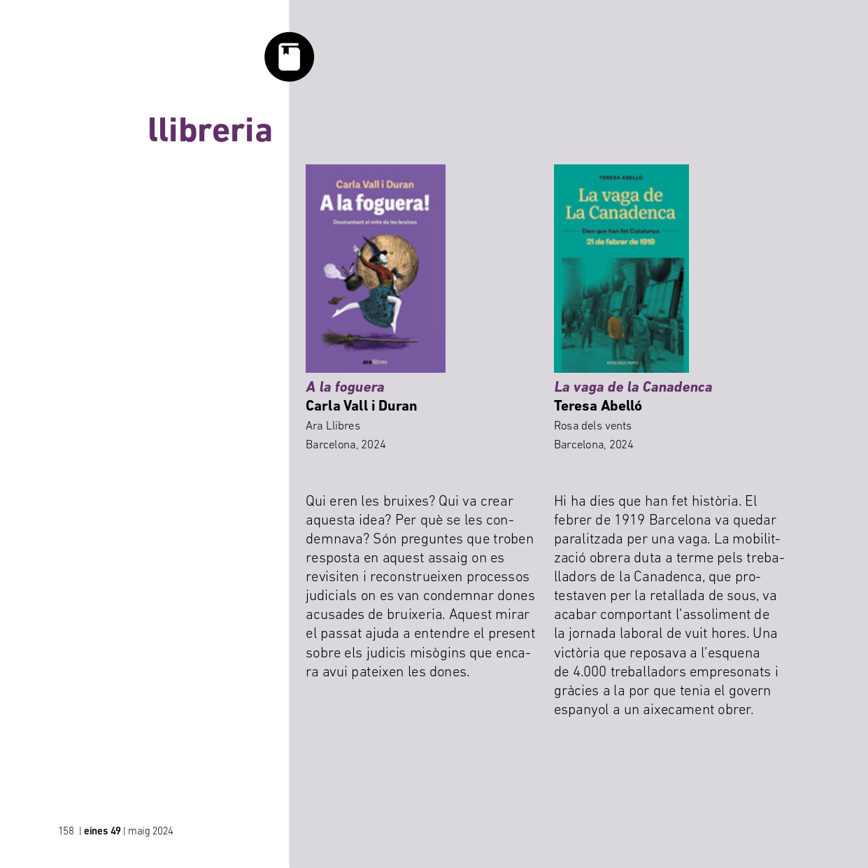 Recomanacions de llibres a Eines 49