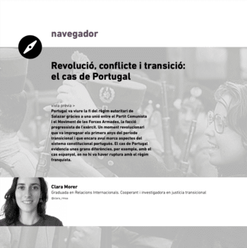 Article de Clara Morer sobre Revolució, conflicte i transició: el cas de Portugal