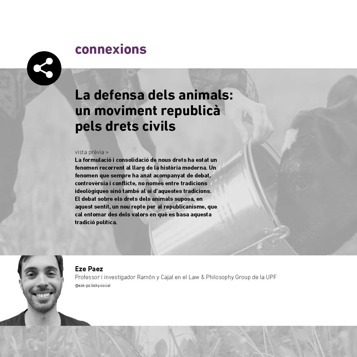 Sobre la defensa dels animals: un moviment republicà pels drets civils
