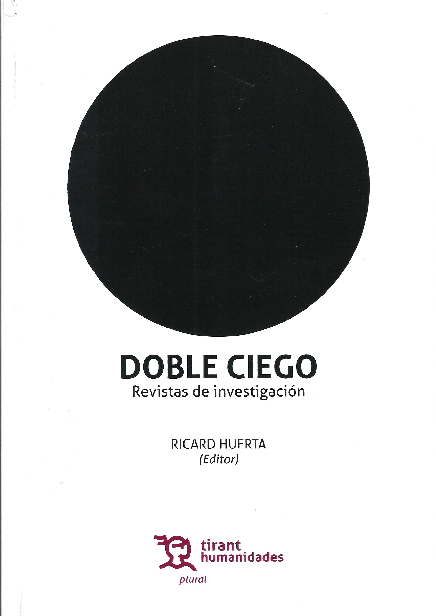 Título y editorial del libro. La imagen es un gran punto negro.