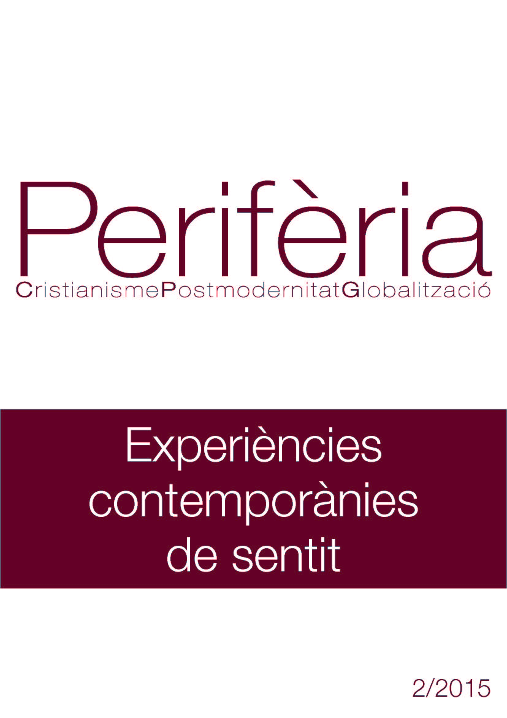 Revista Perifèria: Experiències contemporànies de sentit