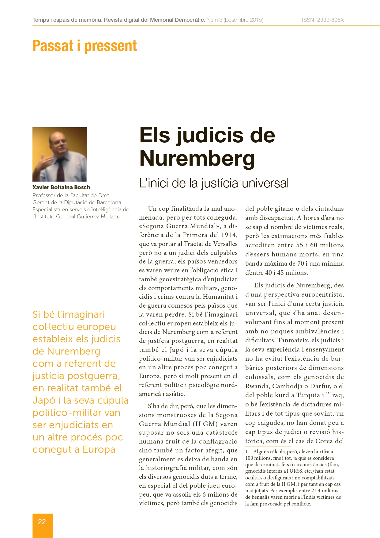 Portada de l’article: Els judicis de Nuremberg