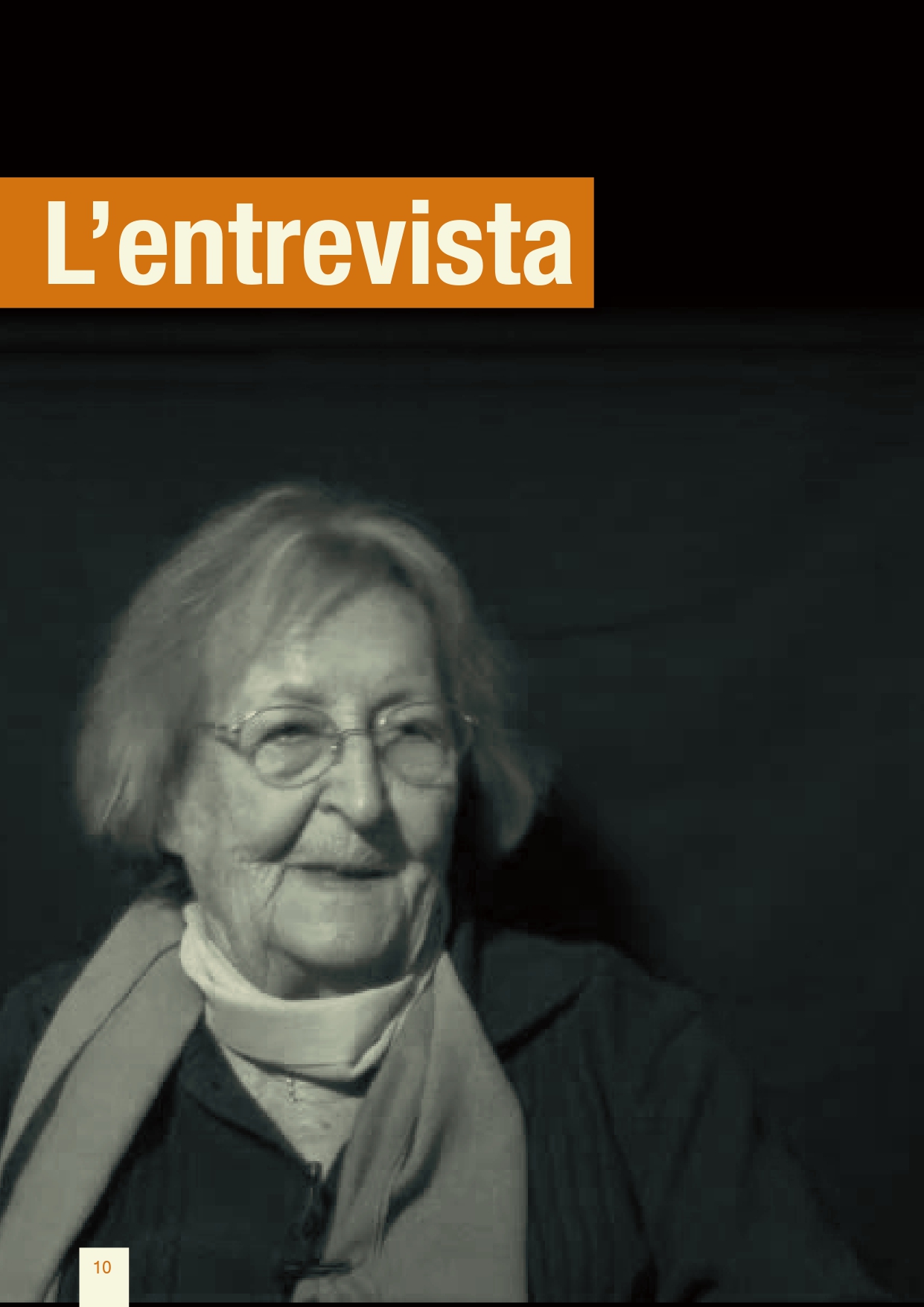 Portada de l’article: L'entrevista. Montserrat Abelló i Soler.