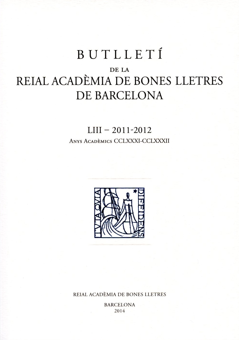 Butlletí vol. 53 (2011-2012)